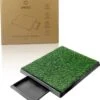 AYOO® Hondentoilet Kunstgras – Met Opvangbak – Zindelijkheidstraining Hond – Puppymat – Puppy Training – Kunststof – Kunstgras