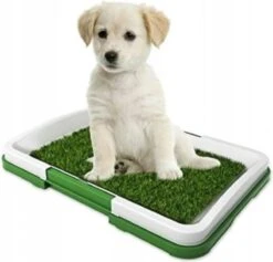 Ariko Hondentoilet – Puppy Training Pads – Geurbestendig & Hondvriendelijk Kunstgras – Zindelijkheid Training – Uitneembare Opvangbak – Voor Puppy’s & Kleine Honden – Indoor En Outdoor