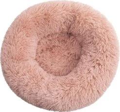BEESSIES® Donut Hondenmand/hondenkussen 80 Cm – Wasbare Hoes – Poeder Roze – Hond Kussen Mand