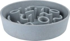 District 70 BAMBOO Slowfeeder – Stijlvolle Anti-schrok Voerbak Voor Honden – Kleur: Ice Blauw, Maat: Large Ø28 Cm (2500 ML)