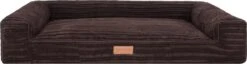 Dog’s Lifestyle Hondenmand Rib Lounge Bed Supersoft Bruin 120cm