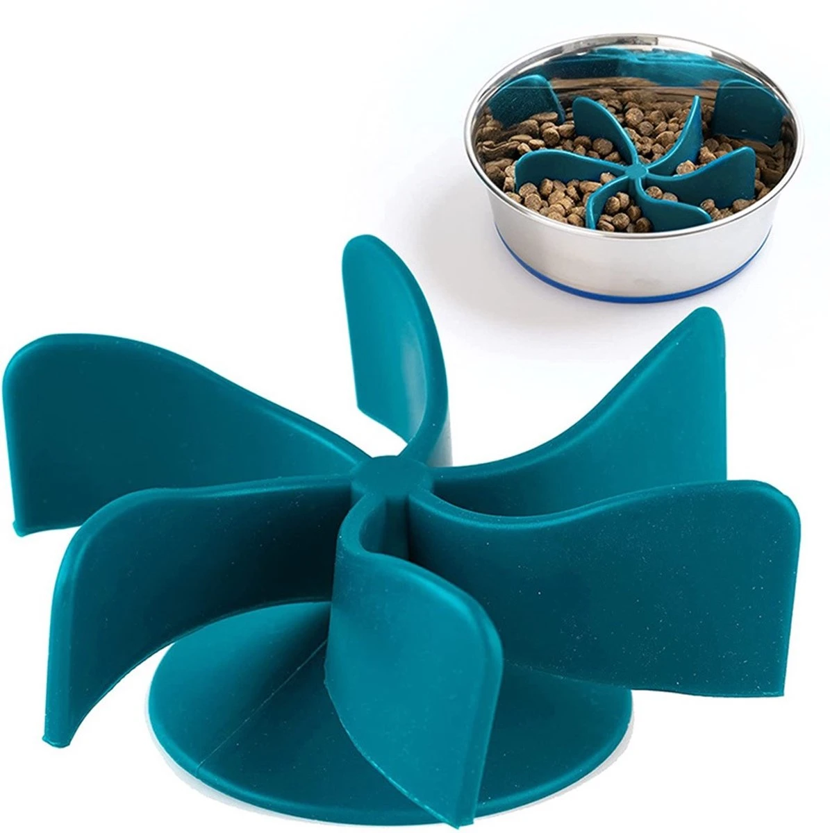 Honden Langzaam Eten – Anti Schrok – Plaatsen In De Rvs Voerbak – Voerbak – Langzaam Eten – Eten Voeren