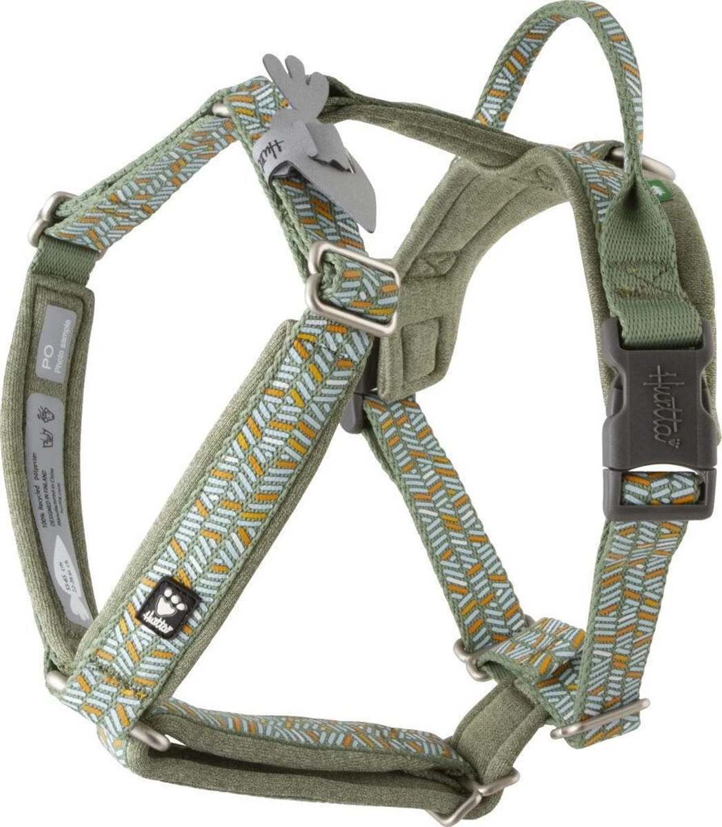 Hurtta Hondentuig – Hondenharnas – Y-harness – Kleur: Hedge – Maat: 45-55 Cm