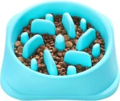 Jawes- Anti Schrok Voerbak- Blauw- Hondenbak- Hondenvoerbak- Antischrok- Slowfeeder- Slow Feeder- Honden Voeding- Honden- Dieren Eetbak- Voederbak