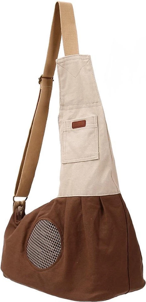 Klassieke Schoudertas Om Je Hondje Of Katje Mee Te Dragen – Kattentas – Hondentas – BROWN