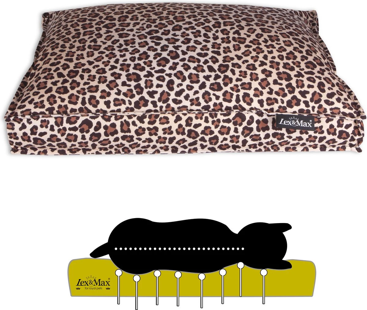 Lex En Max ORTHOPEDISCH HONDENKUSSEN BOXBED NAIROBI 120X80cm