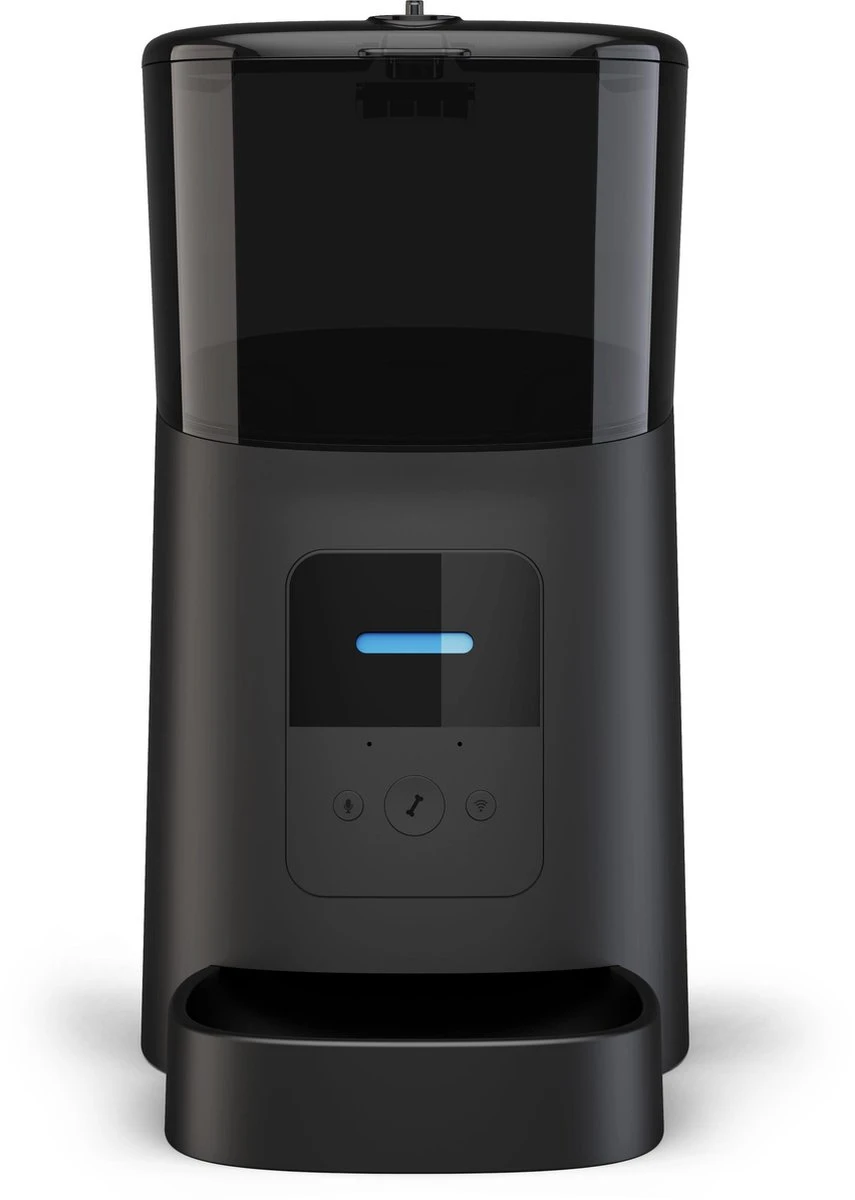 Lovely Pets – Voerautomaat Met Smartphone Besturing – Automatisch Voerbak – Automatisch Voedingsschema; Plan Vaste Eetmomenten – Voerbak Voor Kat En Hond – Inhoud 6L – Zwart