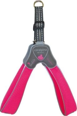 Luxe Coralpina – Hondenharnas Tuig Cinquetorri Fluo Roze – 40-50 Cm – Maat 5