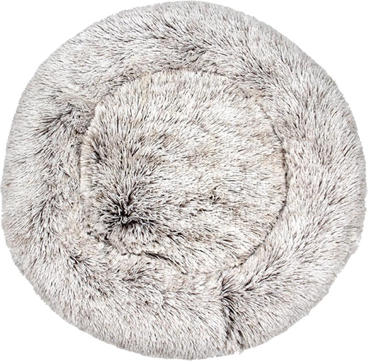 MAND! Donut Hondenmand/kattenmand 60 Cm – Bruin Wit – Hond Kussen Mand