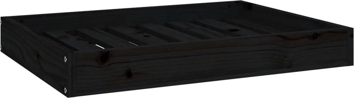 Maison Exclusive – Hondenmand 71,5x54x9 Cm Massief Grenenhout Zwart