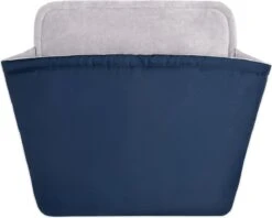 Navaris Hondenslaapzak Van Zacht Materiaal – Knusse Slaapzak Voor Hond Of Kat – 90 X 70 Cm – Wasbaar – Donkerblauw/grijs