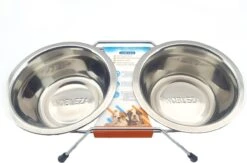 Nobleza Dubbele Voerbak – Voerbakken RVS – Metalen Voerbakken – Voor Honden Of Katten – S