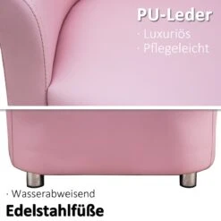 PawHut Luxe Hondenbank Hondensofa Kunstleer Kattenbank Hondenmand Huisdier Roze D04-014