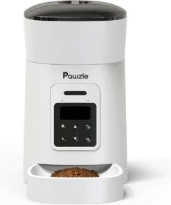 Pawzle Automatische Voerbak – Voerautomaat – Voederbak Kat & Hond – Stemrecorder – Wit