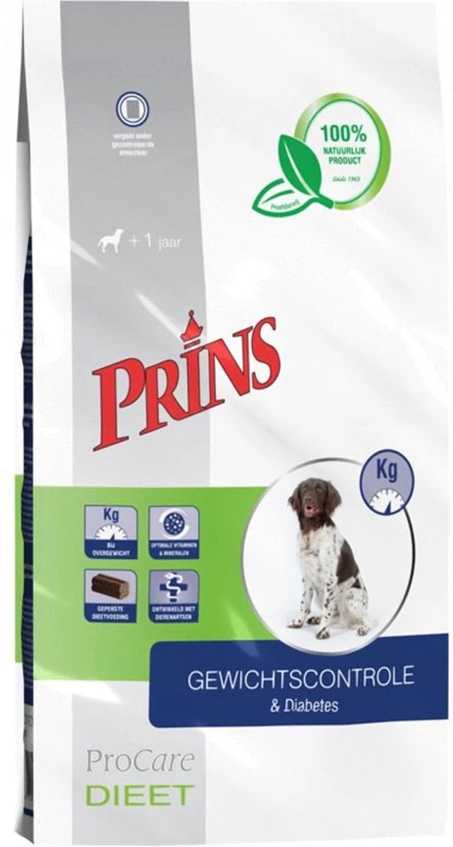Prins Procare Dieet Gewichtscontrole&Diabetes Gevogelte – – 15 Kg