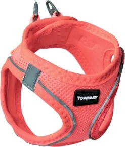 Topmast Airmesh Hondentuig – Click & Go – Roze – L – Reflecterend – Harnas Hond – Hondentuigje – Hondenharnas – Voor Puppy, Kleine, Medium En Grote Hond
