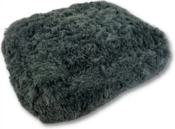Topmast Fluffy Lounge Serie – Hondenkussen – Antraciet – 56 X 40 X 13 Cm – Hondenmand – Dierenkussen – Kattenkussen – Kattenmand