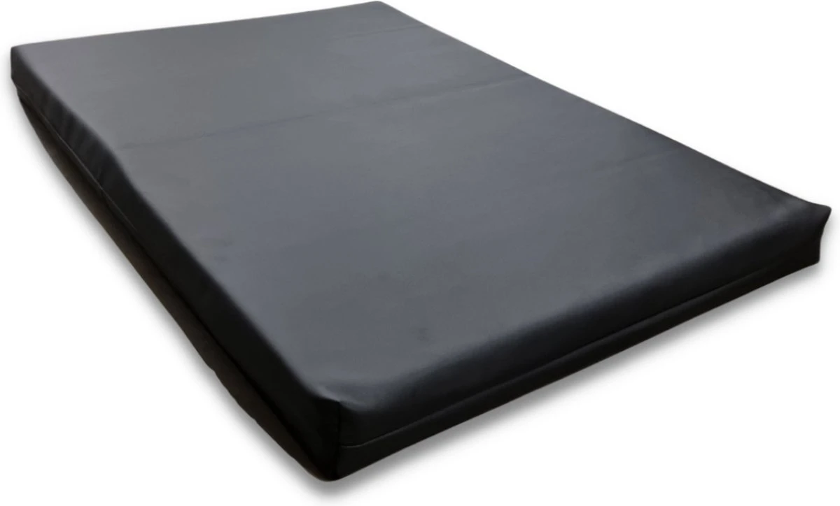 Topmast Jumbo – Hondenbed – Zwart – 100 X 75 Cm – Leatherlook Hondenkussen – Hondensofa – Honden Ligbed – Hondenmatras