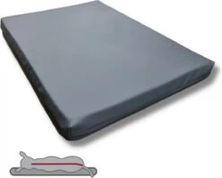 Topmast Support Plus – Orthopedisch Hondenkussen – 80 X 55 Cm – Hondenbed – Antraciet – Hondensofa – Hondenmand – Leatherlook Hondenmatras