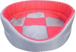 Topmast Hondenmand Shine Rood-grijs 70x62x25cm