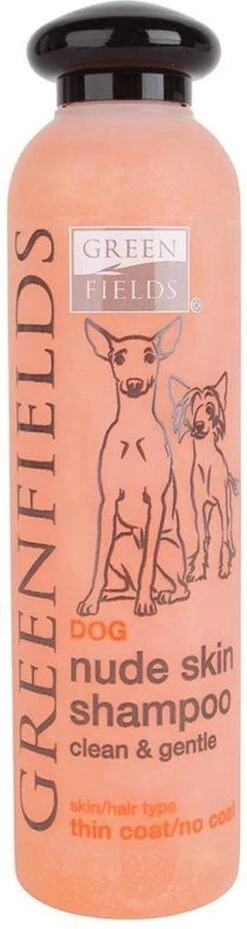 Unieke Shampoo Voor Naakthonden – Verzorgend En Voorkomt Uitdroging Van De Huid – Greenfields – 250ml