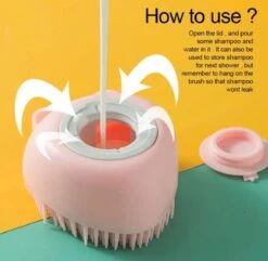 Verzorging Schoonmaken Wassen Hond Borstel Huisdier Bad Tool Hond Siliconen Huisdier Bad Massage Borstel Shampoo Dispenser Huisdier Shampoo Borstel Populair