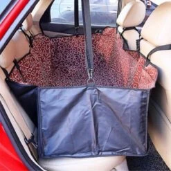 Waterdichte Antislip XXL Hondendeken – Autodeken Voor Honden – Honden -Wolkpatroon – Koper/Bruin